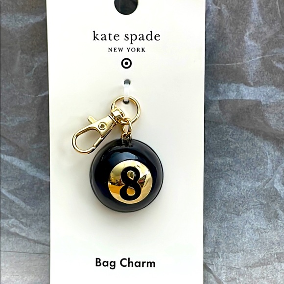 kate spade Accessories - Kate Spade 8 ball keychain bag charm